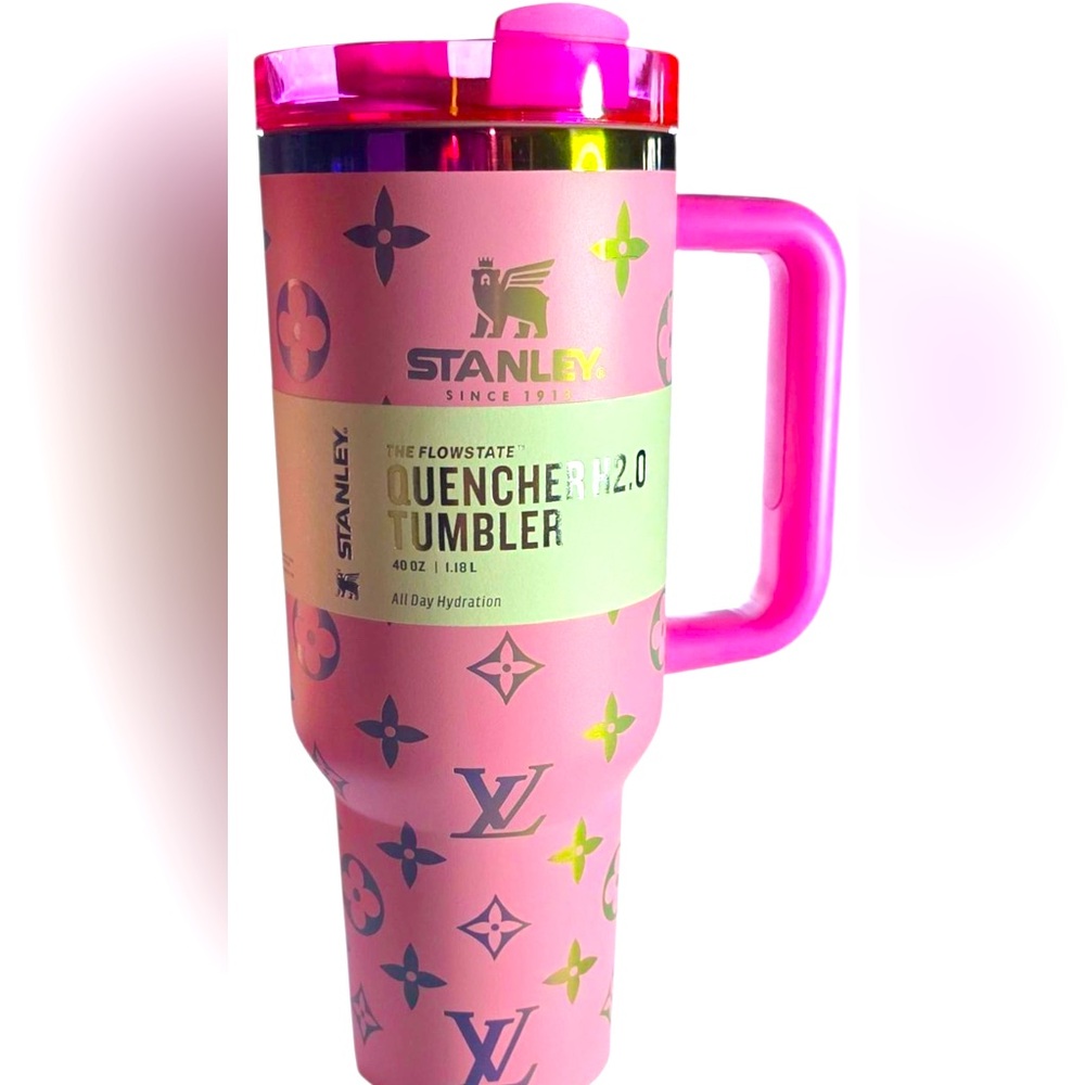 Stanley LV light Pink and GOLD TumbleL